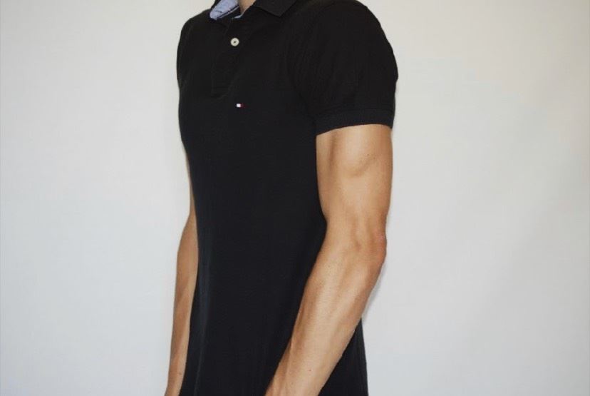 tommy hilfiger polo shirt black